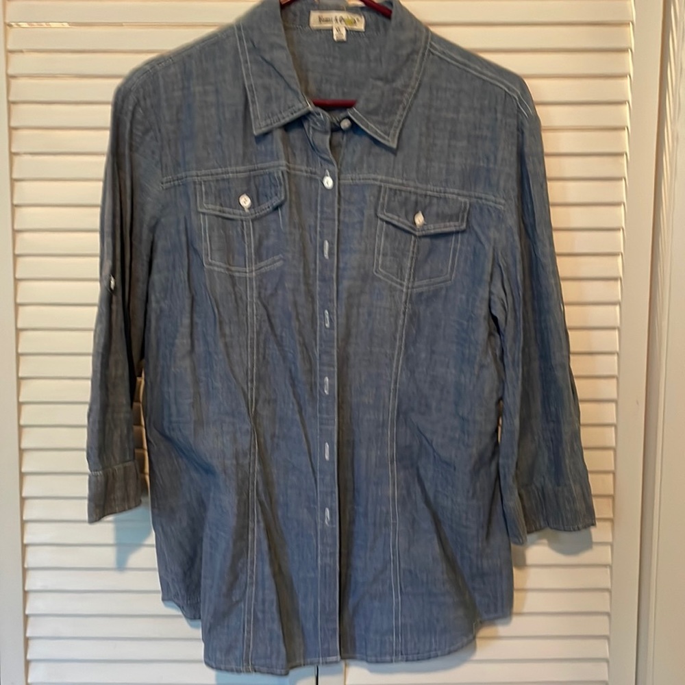 Blue Jean colored blouse